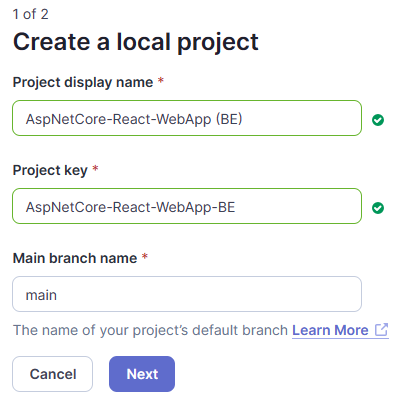 Create backend project