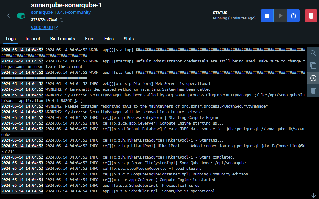 Startup Logs