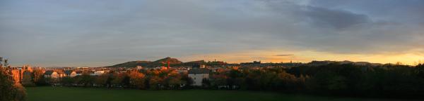 sunset panorama edinburgh 281008